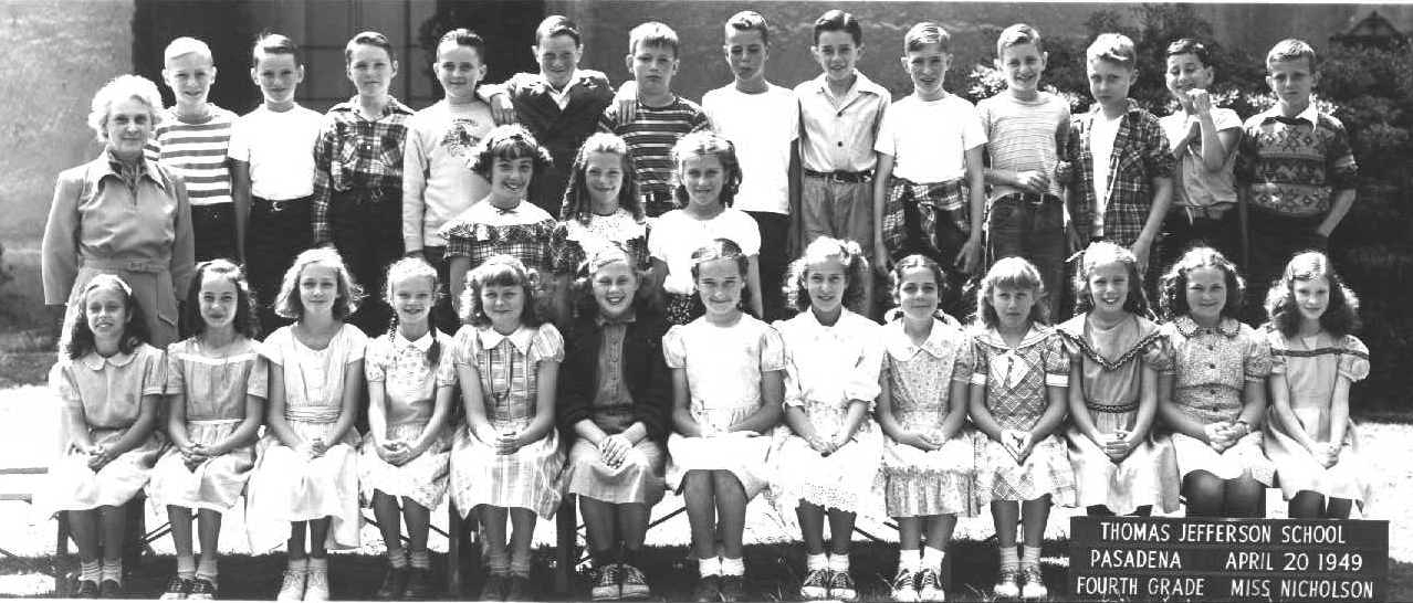 Jefferson Elementary 4th Grade 1949